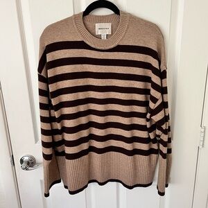 Brown Striped Sweater